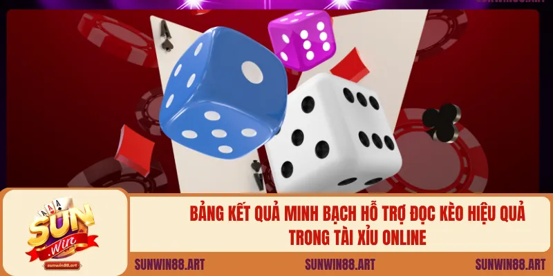Bảng kết quả minh bạch hỗ trợ đọc kèo hiệu quả trong tài xỉu Online