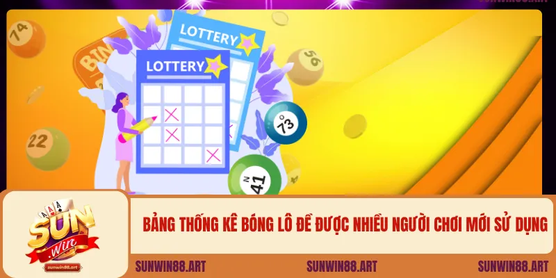 Bảng thống kê bóng lô đề được nhiều người chơi mới sử dụng