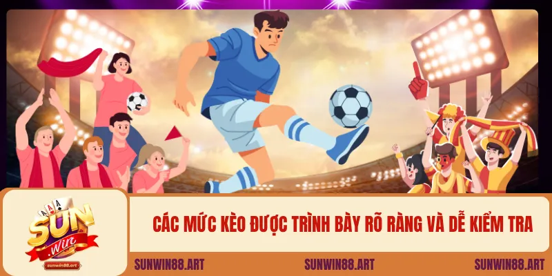 Các mức kèo được trình bày rõ ràng và dễ kiểm tra