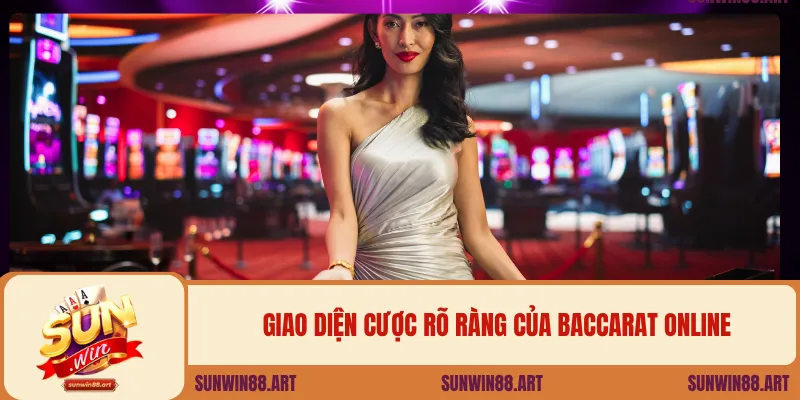 Giao diện cược rõ ràng của Baccarat Online