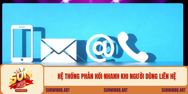 Hệ thống phản hồi nhanh khi người dùng liên hệ