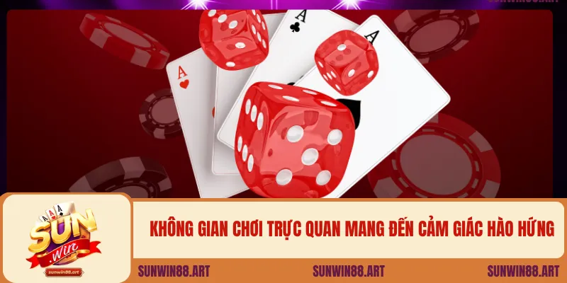 Không gian chơi trực quan mang đến cảm giác hào hứng