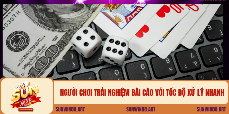 Người chơi trải nghiệm bài cào với tốc độ xử lý nhanh