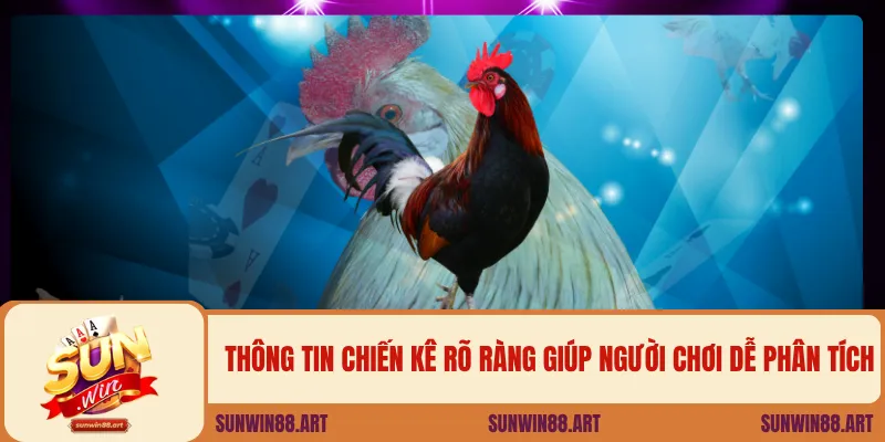 Thông tin chiến kê rõ ràng giúp người chơi dễ phân tích